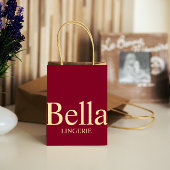 Editable Elegant Lingerie Branding Design  Große Geschenktüte