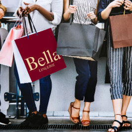 Editable Elegant Lingerie Branding Design  Große Geschenktüte