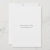 Editable Elegant Wedding Verlobung Foto Save The Date (Rückseite)