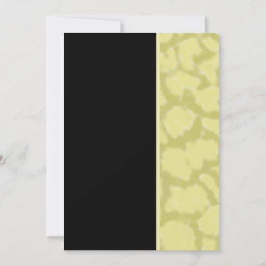 Editable Elegante Black and Gold Wohltätigkeit Eve Einladung (Rückseite)