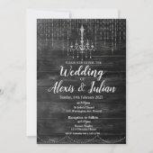Editable Elegante Wedding Invitation - Rustikal Einladung (Vorderseite)