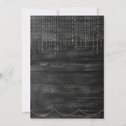 Editable Elegante Wedding Invitation - Rustikal Einladung (Rückseite)