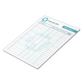 Editable Endodontics oder Dental Sign-In Notizblock (angewinkelt)