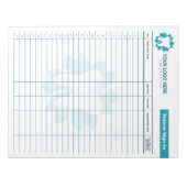 Editable Endodontics oder Dental Sign-In Notizblock (Vorderseite)