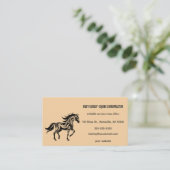 Editable Equine Chiropraktor Business Card Visitenkarte (Stehend Vorderseite)
