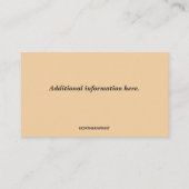 Editable Equine Chiropraktor Business Card Visitenkarte (Rückseite)