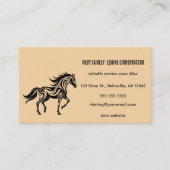 Editable Equine Chiropraktor Business Card Visitenkarte (Vorderseite)