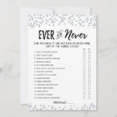 Editable Ewige oder Niemals Brautparty Game Card Einladung (Vorderseite)