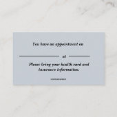 Editable Eye Clinic Visitenkarte (Rückseite)