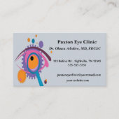 Editable Eye Clinic Visitenkarte (Vorderseite)