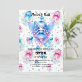 Editable Fairy Birthday Einladung (Stehend Vorderseite)