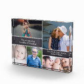 Editable Family Collage Chalkboard Großeltern Fotoblock (Rechts)