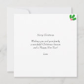 Editable Family Foto & Niedlich Elf zu Weihnachten (Rückseite)