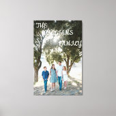Editable Family Photo Stretched Canvas Print Leinwanddruck (Vorderseite)