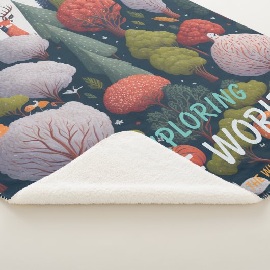 Editable Fantasy Garnelen Waldvögel und Bäume Sherpadecke (3/4)