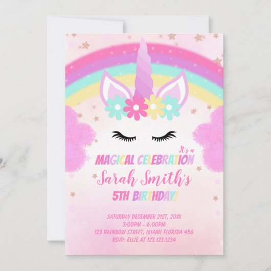 Editable Fantasy Invite Einladung (Vorderseite)