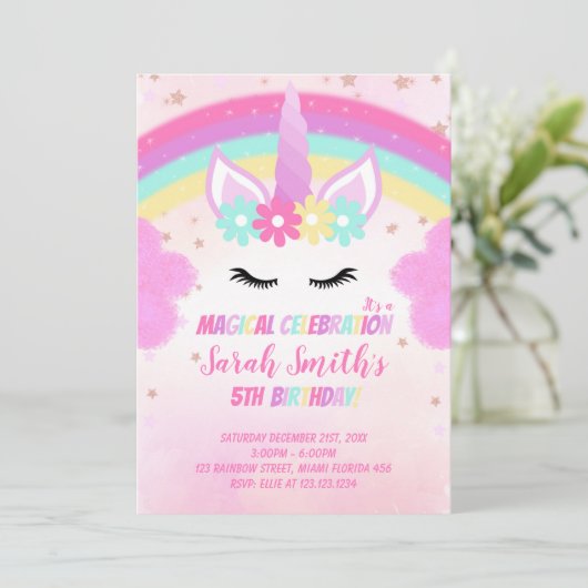 Editable Fantasy Invite Einladung (Stehend Vorderseite)