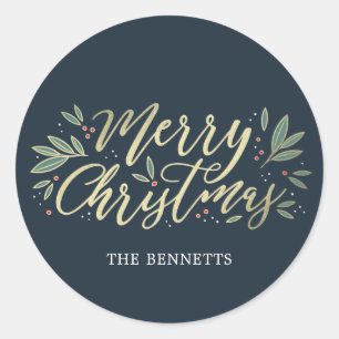 EDITABLE FARBE Christmas Glow Sticker