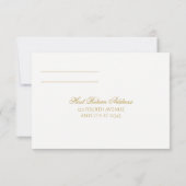 EDITABLE FARBE: Hope Calligraphy RSVP Card Einladung (Rückseite)