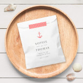 Editable Farbe Moderne klassische Ankerhochzeit Geschenktütchen