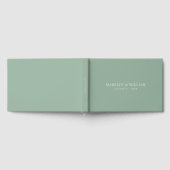 Editable Farbe Moderne klassische Hochzeit Gästebuch (Voll)