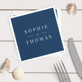 Editable Farbe Moderne klassische Hochzeit Serviette