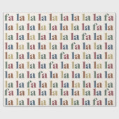 Editable Farbe Moderne Weihnachtsfeier La La Wrapp Geschenkpapier (Flach)