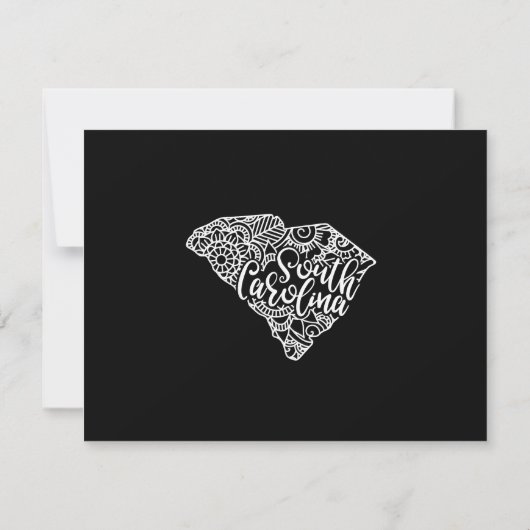 Editable Farbe SÜD CAROLINA Bewegende Ankündigung (Rückseite)