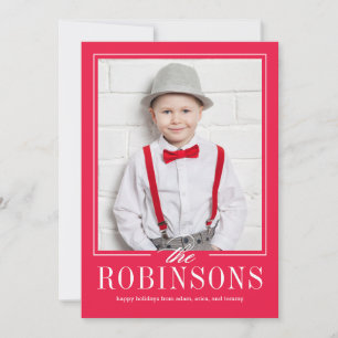 EDITABLE Farbe von uns zu Ihnen Holiday Foto Card Feiertagskarte