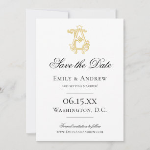 EDITABLE FARBEN AE Monogramm EA Monogramm Einladun Save The Date