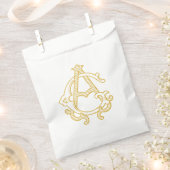 EDITABLE FARBEN AG Monogram GA Logo-Geschenktasche Geschenktütchen (Ausgeschnitten)