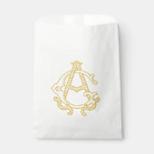 EDITABLE FARBEN AG Monogram GA Logo-Geschenktasche Geschenktütchen (Vorderseite)