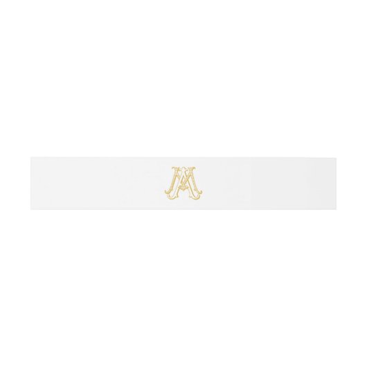 EDITABLE FARBEN AM Monogram MA Monogram Band (Flach)