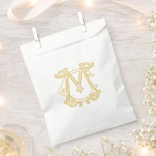 EDITABLE FARBEN CM Monogram MC Logo-Geschenktasche Geschenktütchen (Ausgeschnitten)