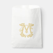 EDITABLE FARBEN CM Monogram MC Logo-Geschenktasche Geschenktütchen (Vorderseite)