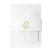 EDITABLE FARBEN CS Monogramm SC Monogramm Bauchban Einladungsbanderole (Vorderseite Beispiel)