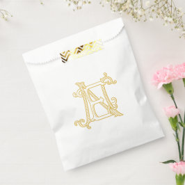 EDITABLE FARBEN EN Monogram NE Logo Geschenktasche Geschenktütchen