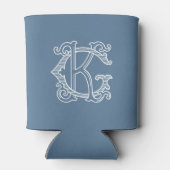 EDITABLE FARBEN GK Monogramm KG Monogramm Gemütlic Dosenkühler (Rückseite)