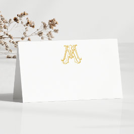 EDITABLE FARBEN MA Monogram AM Monogram Placecards Platzkarte