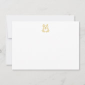 EDITABLE FARBEN MB Monogramm BM Monogramm-Notecard Mitteilungskarte (Vorderseite)