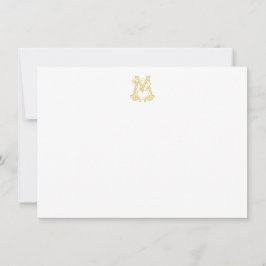 EDITABLE FARBEN MB Monogramm BM Monogramm-Notecard Mitteilungskarte