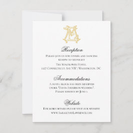 EDITABLE FARBEN ME Monogram EM Einladung