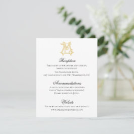 EDITABLE FARBEN ME Monogram EM Einladung