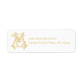 EDITABLE FARBEN ME Monogram EM Monogram Label (Vorne)