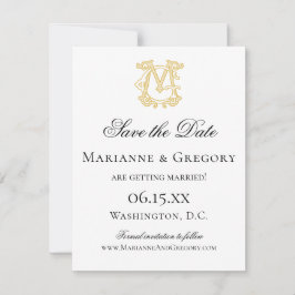 EDITABLE FARBEN MG Monogramm GM Monogramm Einladun Save The Date