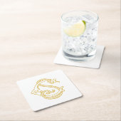 EDITABLE FARBEN SC Monogram CS Logo Untersetzer (Vor Ort)