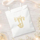 EDITABLE FARBEN TJ Monogram JT Logo Geschenktasche Geschenktütchen (Ausgeschnitten)
