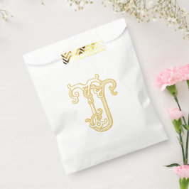 EDITABLE FARBEN TJ Monogram JT Logo Geschenktasche Geschenktütchen