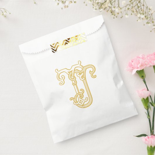 EDITABLE FARBEN TJ Monogram JT Logo Geschenktasche Geschenktütchen (Versiegelt)