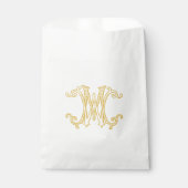 EDITABLE FARBEN WM Monogram MW Logo Fevor Bag Geschenktütchen (Vorderseite)